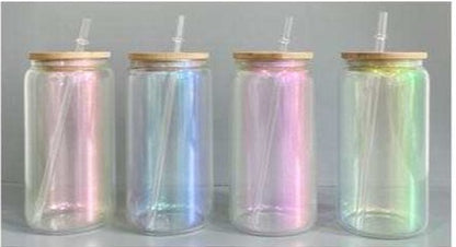 Holographic Shimmer Sublimation Glass Can