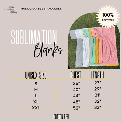 Blank T Shirt For Design and Sublimation