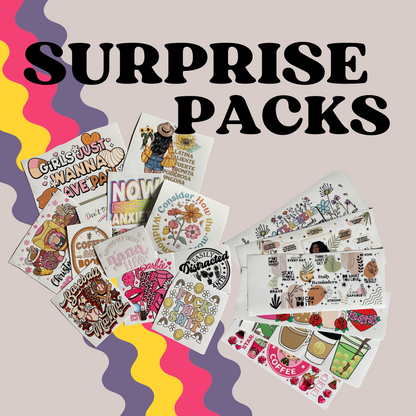 Surprise Mystery UVDTF Pack Set