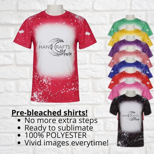 100% Polyester ADULT SHIRT Pre-Bleached