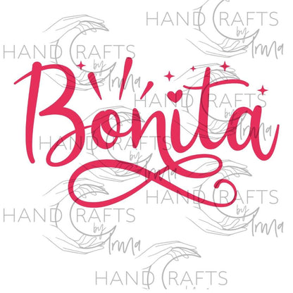 Bonita Spanish Sublimation Design